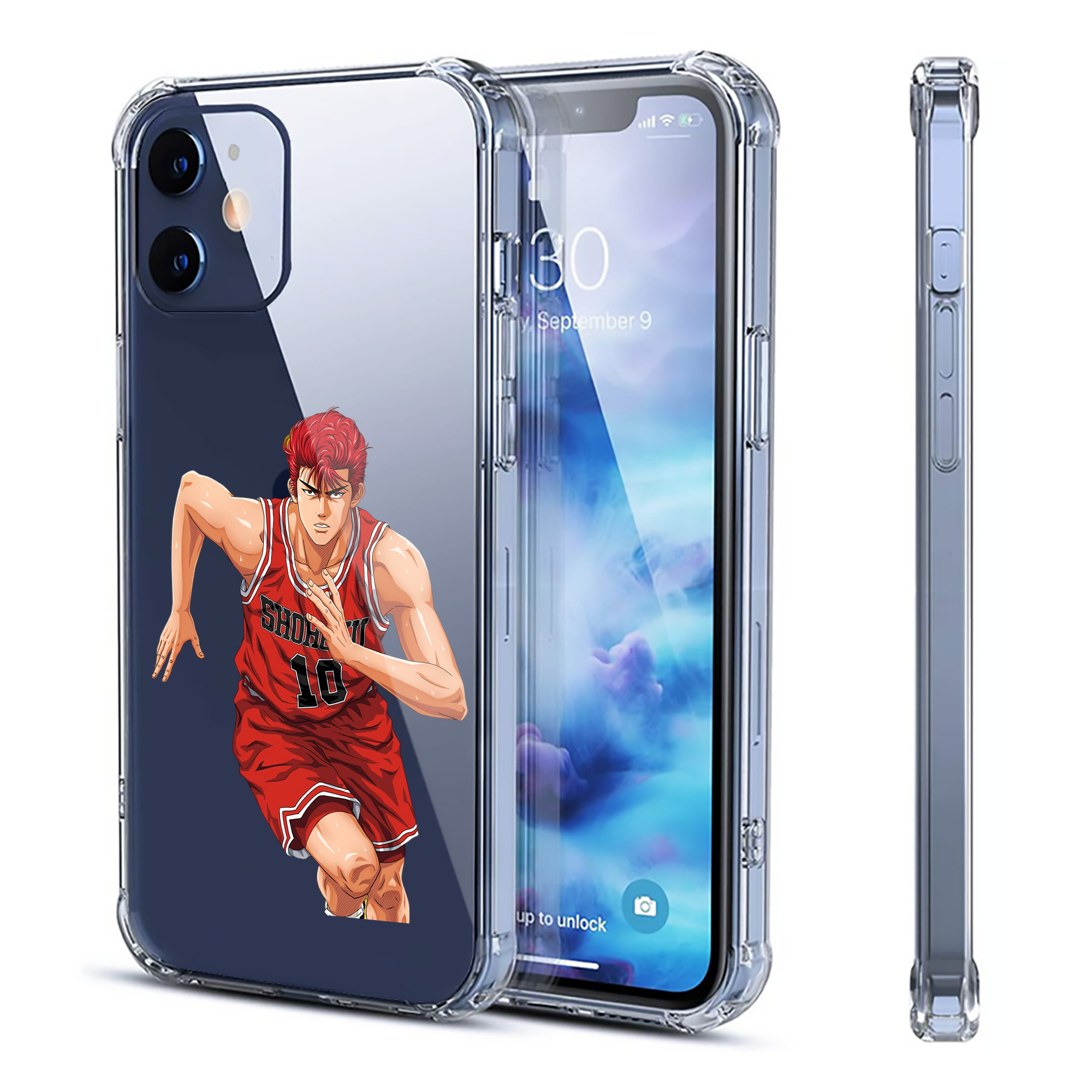 （画像用） SLAM DUNK／スラムダンク 【iPhone 12シリーズ対応】透明スマホケース（クリアソフトケース）